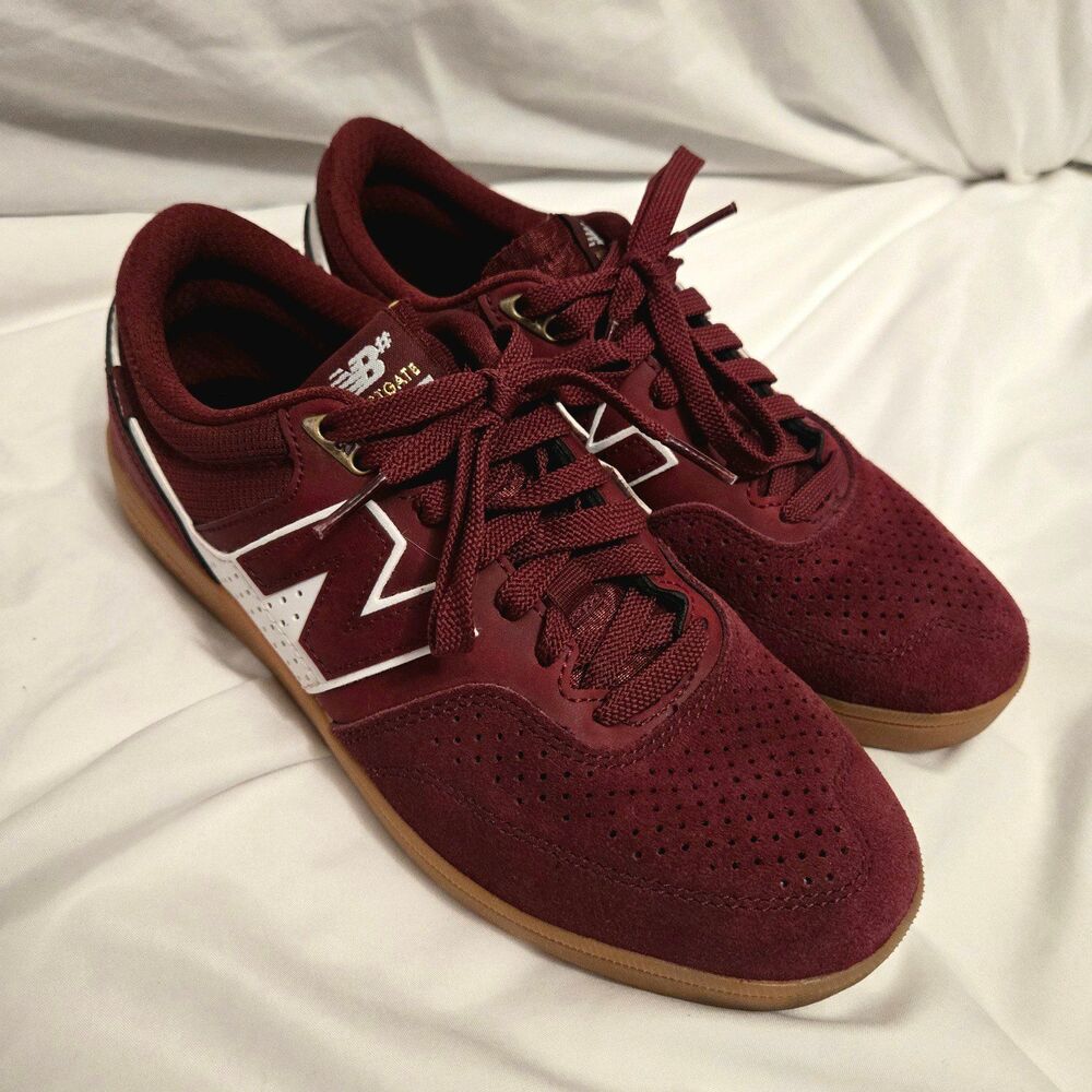 New Balance 508 Pro 'Burgundy Gum' Tennis Classics Mens Size 6.5 Suede